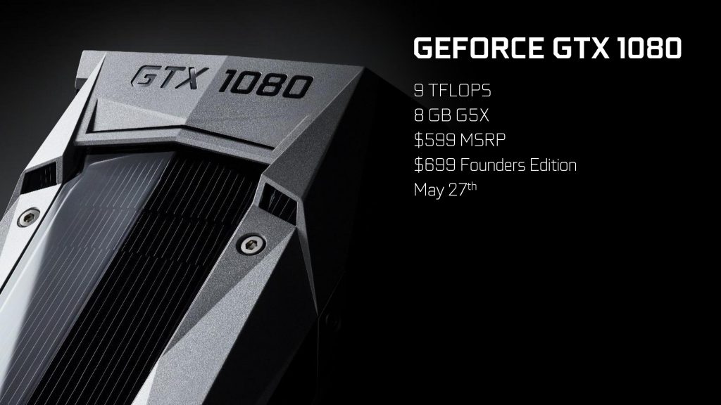 Gefore GTX 1080 specs