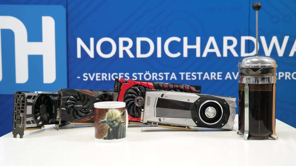 Fyllt i testlabbet det är. Många Geforce GTX 1080 det blir. 